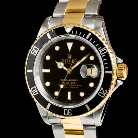 rolex 16613 gold|rolex submariner date 16613.